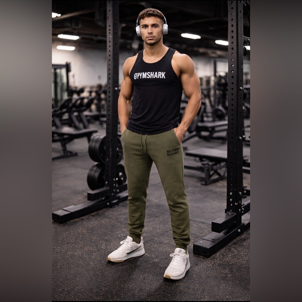 Better Bodies Men’s Joggers Size Medium Green Sweatpants Athletic Like New